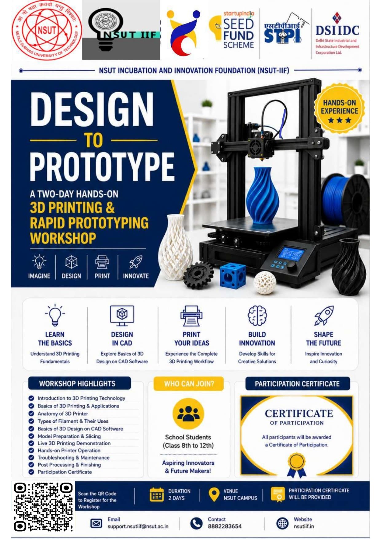 Design to Prototype: 3D Printing & Rapid Prototyping Workshop